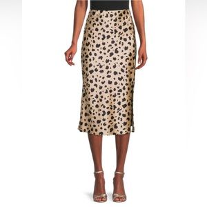 Women’s Leopard Print Midi Skirt Size M